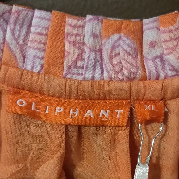 Tuckernuck Oliphant Tigerlily Orange Balloon Sleeve Dress XL NEW WITH TAGS - Picture 2 of 10